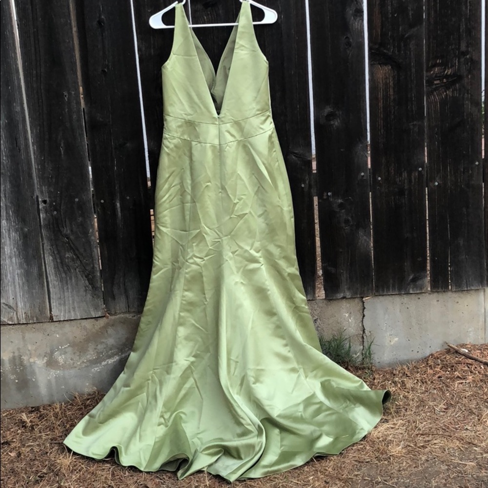 Gorgeous Satin Green Gown by Enzoani Love